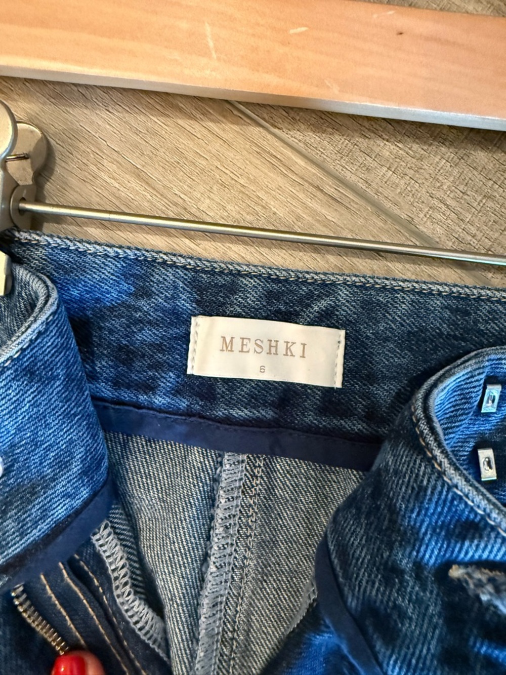 Meshki Wide Leg Denim Jeans - Picture 6 of 8
